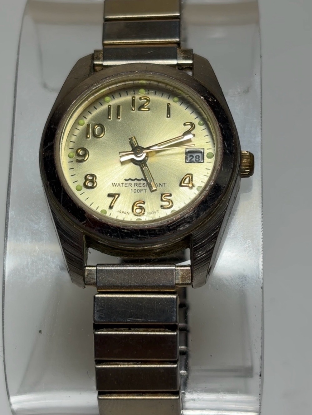 FIR WS770-B PC22 Classic Stainless Steel Wristwatch with Gold-Tone Dial